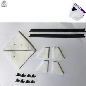 Üçgen Tip Mıknatıslı Camsil Yedek Keçe ve Lastik Aksesuarları 1 Takım