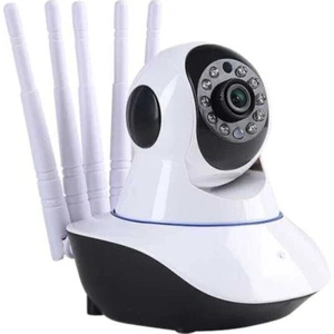 Kablosuz Wifi Ip Kamera 5 Antenli Uyumlu 1080P Full Hd 3 Mp Hareketli Kamera Gece Görüşlü Güvenlik ve Bakıcı Kamerası