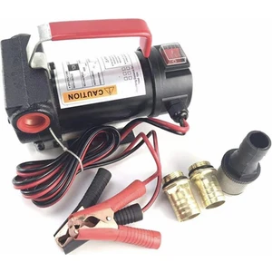 Germany Steel 12V Bakır Kendinden Emişli Paslanmaz Gövde Taşınabilir Yakıt Yağ Aktarma Mazot Pompası