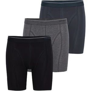 Pamuklu Üçlü Paket Uzun Erkek Boxer 9683