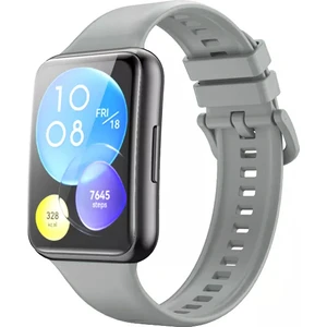 Nezih Case Huawei Watch Fit 2 Uyumlu Spor Jel Silikon Kordon Gri