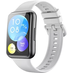 Nezih Case Huawei Watch Fit 2 Uyumlu Spor Jel Silikon Kordon Beyaz