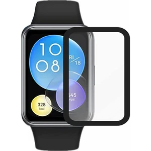 Nezih Case Huawei Watch Fit 2 Uyumlu Tam Kaplayan Kavisli Ekran Koruyucu 3D Pet Film