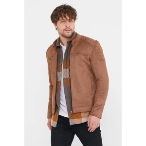 Mero Life Erkek Kahverengi Dar Kesim Süet Ceket