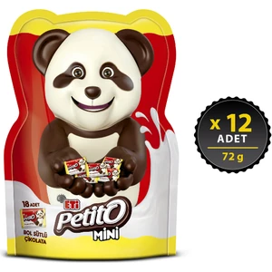 Petito Mini Bol Sütlü Çikolata 72 g x 12 Adet