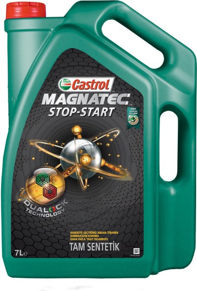 Castrol Magnatec Stop-Start 5W-30 A5 Tam Sentetik Motor Yağı 7 Litre (Üretim Yılı:2022)