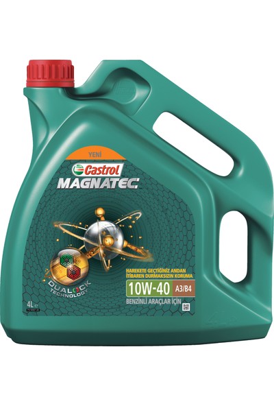 Castrol Magnatec 10W-40 A3/B4 Yarı Sentetik Motor Yağı 4 Litre (Üretim Yılı:2022)
