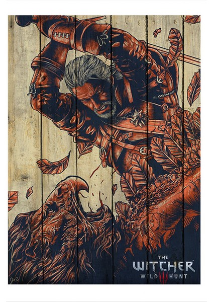 The Witcher 3 Wild Hunt Art Mdf Tablo