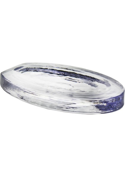 El İmalatı Kristal Ağır Oval Tabak 1 Adet 25271