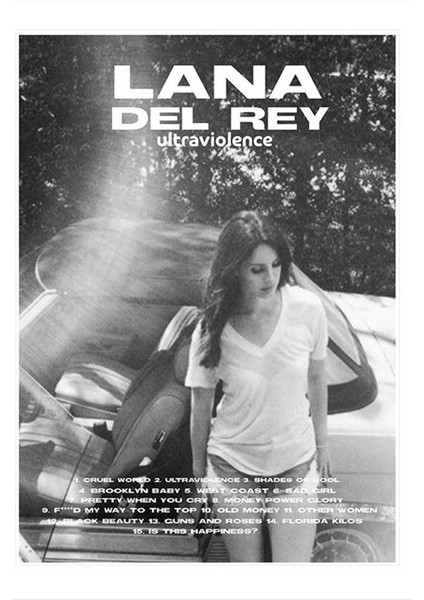 Lana Del Rey Hediyelik Ahşap Tablo