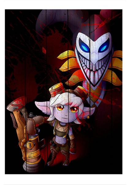 Shaco ve Tristana League Of Legends Model Mdf Tablo