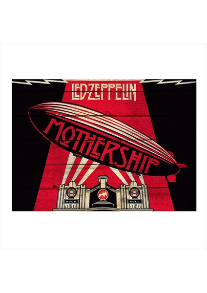 Ahşap Tablo LED Zeppelin