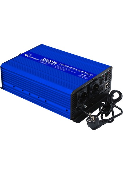 1000 Watt 12 Volt Tam Sinüs Akü Şarjlı Ups Inverter