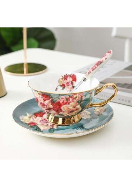 Vintage Lüks Kahve Fincanı Set Seramik Porselen Avrupa Seyahat Çevre Dostu Mate Kupası ve Daire Öğleden Sonra Çay Tazas Drinkware 5 | Teacup tabak Setleri (Yurt Dışından) fiyatları