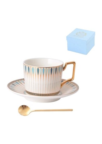 Lüks Avrupa Kahve Fincanı Porselen Kemik Çini Öğleden Sonra Çay Seyahat Kahve Fincanı Set Çevre Dostu Tazas Ev Ürünleri 50 | Teacup tabak Setleri (Yurt Dışından)