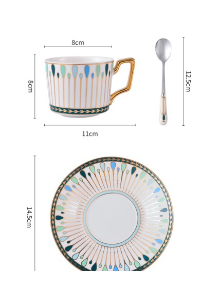 Lüks Avrupa Kahve Fincanı Porselen Kemik Çini Öğleden Sonra Çay Seyahat Kahve Fincanı Set Çevre Dostu Tazas Ev Ürünleri 50 | Teacup tabak Setleri (Yurt Dışından) fırsatları