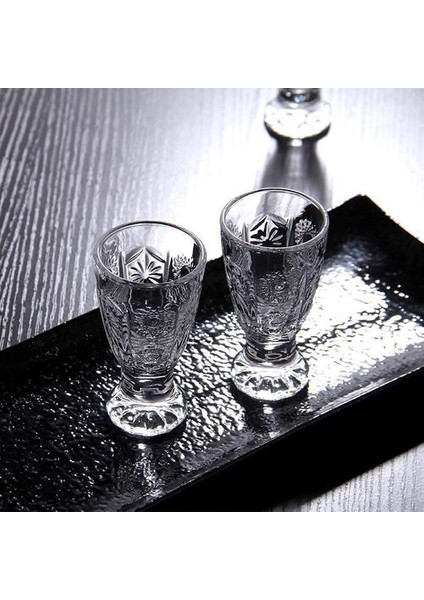 6 Adet Yaratıcı Kazınmış Shot Gözlük Kurşun Ücretsiz Şarap Cam Mini Cam Bardak Liqueur Tekila Ev Bar Parti Drinkware İçin 40 ml Hediyeler | Gravür (Yurt Dışından) indirimleri