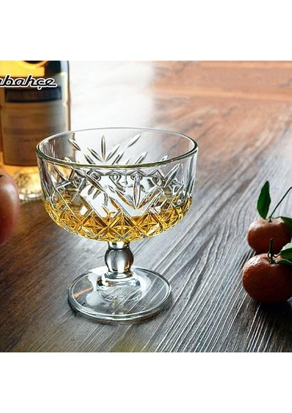 275 ml Gelişmiş Oyma Tatlı Kupası Restoran Dondurma Puding Yoğurt Kase Mus Tepsi Yüksek Baz Rölyef Viski Likör İçme | Gravür (Yurt Dışından) fiyatları