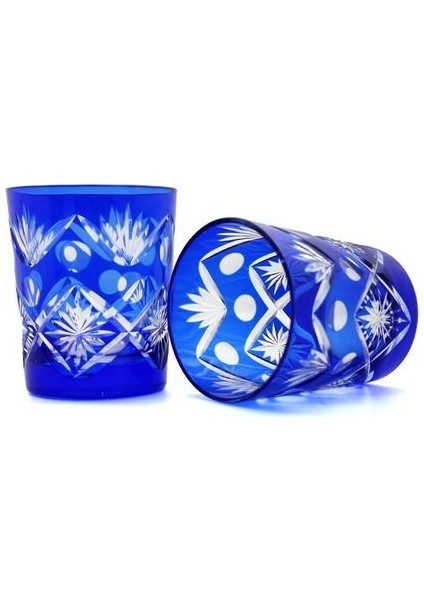 2 Adet El Yapımı Yüksek Kalite El Kesim Clear Kristal Drinkware Viski Şarap Bira Cam | Oyma (Yurt Dışından)