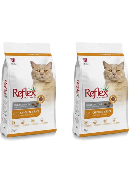 Tavuklu Yetişkin Kedi Maması 2kg+2kg