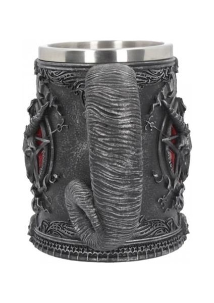 Pentagram Boynuz Bira Kupa Paslanmaz Çelik ve reçine 3D Tankard Kahve Bira Kupa Drinkware Cup Mystic Wicca Fan Hediye | Kupalar (Siyah) (Yurt Dışından) fiyatları
