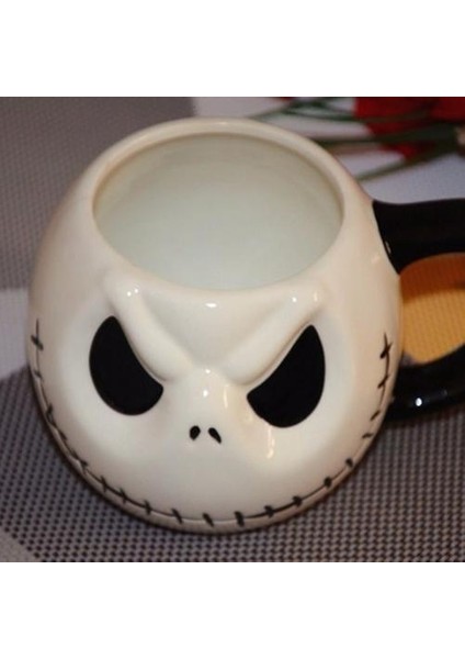 Yaratıcı Kafatası Drinkware Jack Kahve Kupalar Karikatür Kahve Çay Kupası Cadılar Bayramı Bar Hediye Kupası Kabus Noel Hediyesi Öncesi | Kupalar (Beyaz) (Yurt Dışından) fırsatları