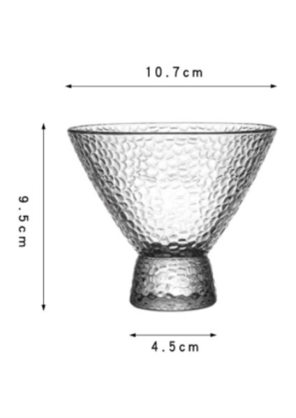Stil Serin Yaz Dondurma Tatlı Süt Sallamak Bardak Kase Boyalı Kokteyl Şampanya Tatlısı Şarap Cam Drinkware | Gravür (Yurt Dışından) modelleri