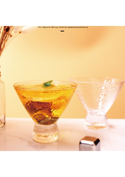 Stil Serin Yaz Dondurma Tatlı Süt Sallamak Bardak Kase Boyalı Kokteyl Şampanya Tatlısı Şarap Cam Drinkware | Gravür (Yurt Dışından) fırsatları