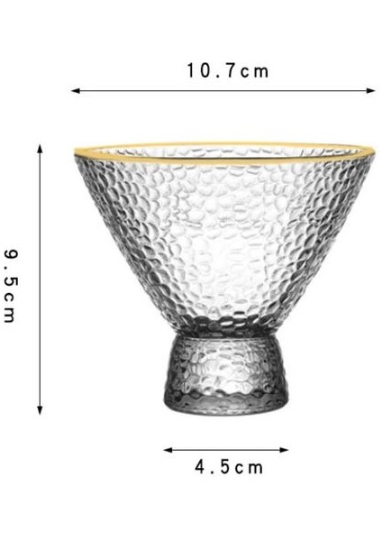 Stil Serin Yaz Dondurma Tatlı Süt Sallamak Kupası Kase Altın Boyalı Kokteyl Şampanya Tatlı Şarap Cam Drinkware | Gravür (Yurt Dışından) fiyatları