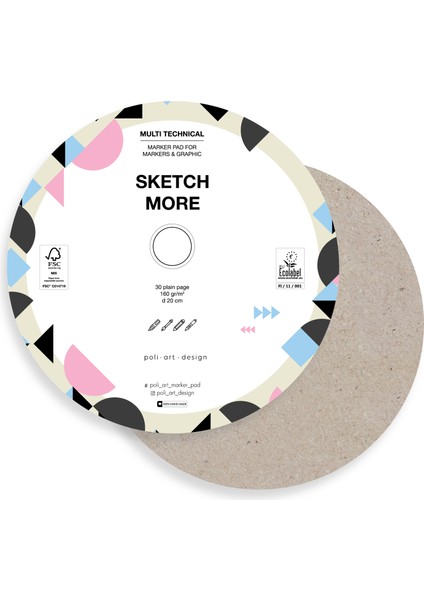 Yuvarlak D20 cm Albüm 30 Sayfa (Marker ve Grafik Için) Round Classic Album fiyatları