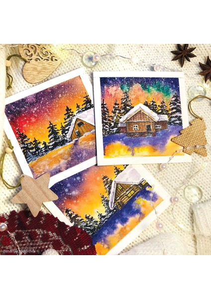 Kare 20X20 cm Albüm (Suluboya ve Grafik Için) Watercolor Album