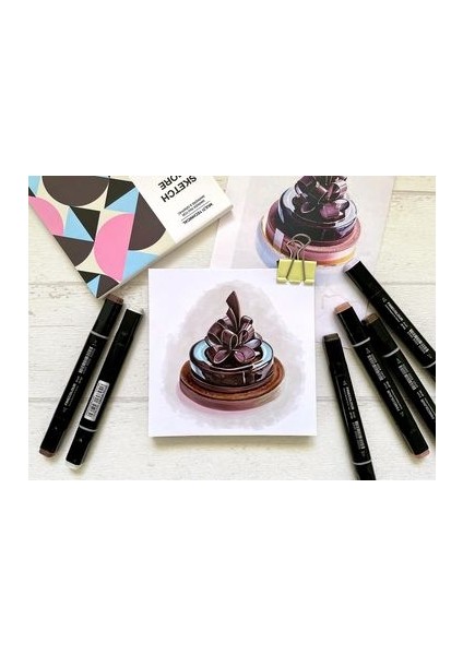 Kare 11×11 cm Albüm 30 Sayfa (Marker ve Grafik Için) Classic Album