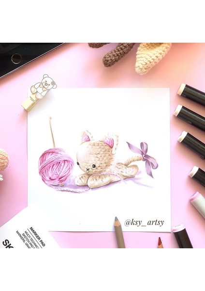 Kare 20×20 cm Mix Albüm 3 Çeşit Kağıt (Karışık Teknikler Için) Mix Paper Album