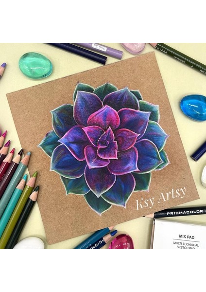 Kare 20×20 cm Mix Albüm 3 Çeşit Kağıt (Karışık Teknikler Için) Mix Paper Album