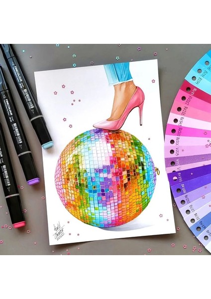 Diktörgen A4 Mix Albüm 3 Çeşit Kağıt (Karışık Teknikler Için) Mix Paper Album
