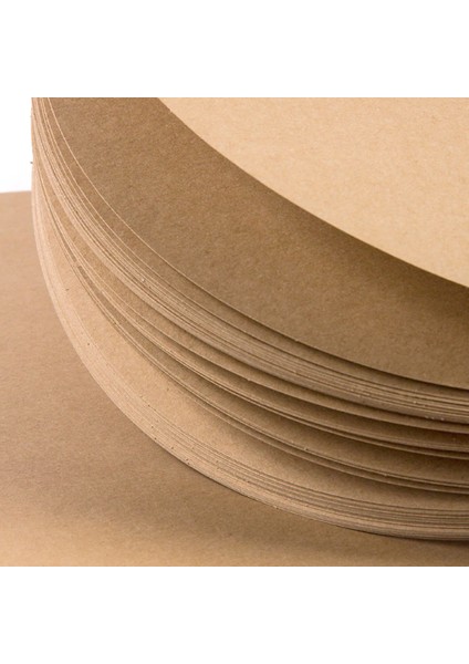 Yuvarlak D11 cm Kraft Albüm (Karışık Teknikler Için) Round Craft Paper Album