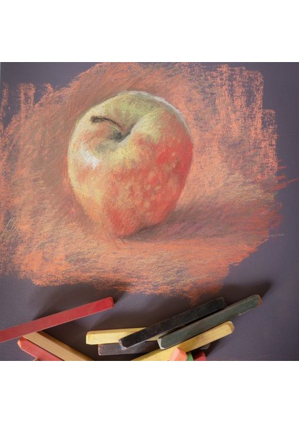 Kare 20×20 cm Pastel Albüm (Koyu Renk Kağıt Karışımı) Pastel Mix Media Album