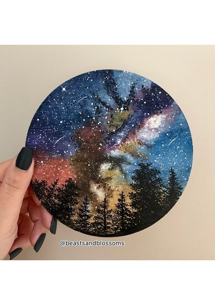 Super Kombo 3ü1 Arada Yuvarlak Albüm Seti D15 cm (Suluboya, Marker, Karışık Teknıkler!)