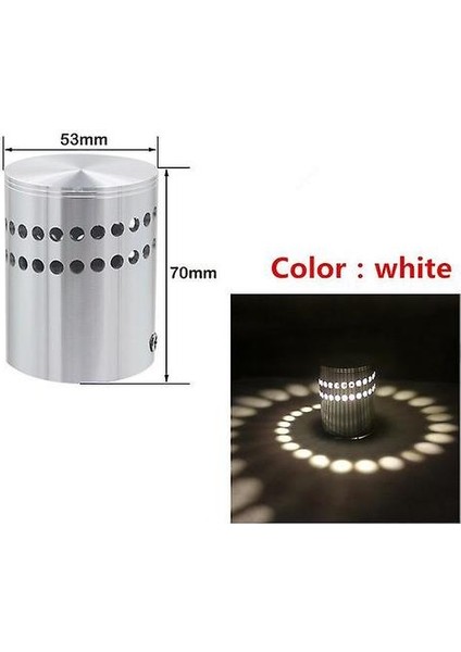Spiral Delik LED Duvar Lambası Kısılabilir Spiral Lamba Uzaktan Kumanda Lambası ile Süslemek Için Aile Ktv Bar Düğün Parti Salonu Işıkları (Beyaz)