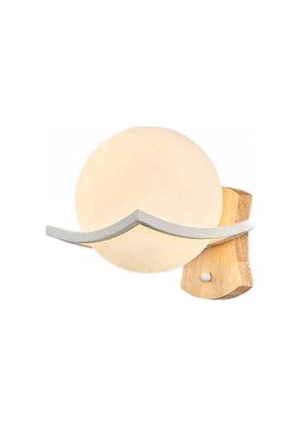Modern Minimalist LED Duvar Aplik Yatak Odası Başucu Koridor Yaratıcı Vanity Işık Gölge Lüks Oturma Odası Duvar Lambası Dekor (Beyaz)