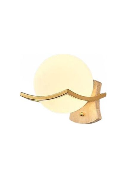 Modern Minimalist LED Duvar Aplik Yatak Odası Başucu Koridor Yaratıcı Vanity Işık Gölge Lüks Oturma Odası Duvar Lambası Dekor (Bir Altın)