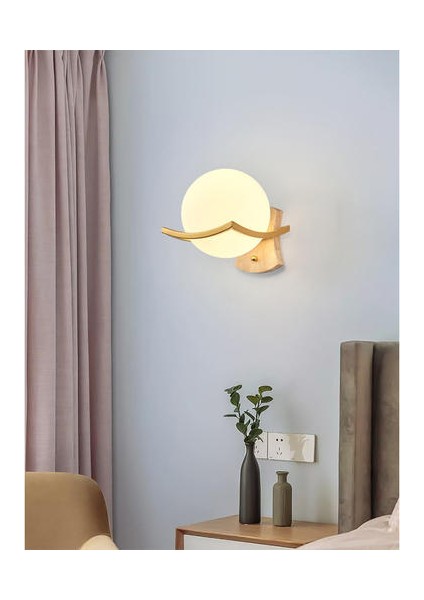Modern Minimalist LED Duvar Aplik Yatak Odası Başucu Koridor Yaratıcı Vanity Işık Gölge Lüks Oturma Odası Duvar Lambası Dekor (Bir Altın)