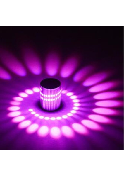 Spiral Delik LED Duvar Lambası Kısılabilir Spiral Lamba Uzaktan Kumanda Lambası ile Süslemek Için Aile Ktv Bar Düğün Parti Salonu Işıkları (Mor)