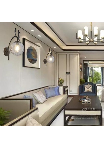 Kapalı Duvar Lambası, Yaratıcı Modern Minimalist Tarzı, 6107 Su Dalgaları ve Temizle Işık Cam Abajur indirimleri