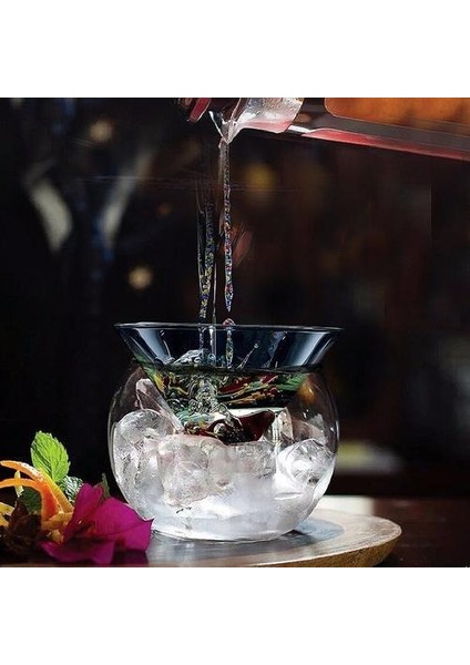 Ayırt Edici Moleküler Mixoloji Buzlu Kokteyl Kristal Cam Bar Salon Parti Martini İçme Koni Küresel Şarap Bardağı Seti Verre | Kokteyl Cam (Yurt Dışından)