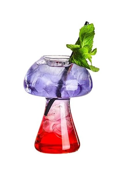 Mantar Kokteyl Cam Moleküler Gastronomi Bar Düzleştirme Barmen Özel Bira Şarap Kadehi Kadeh Soğutucu Kupası Kokteyl Cam (Yurt Dışından)