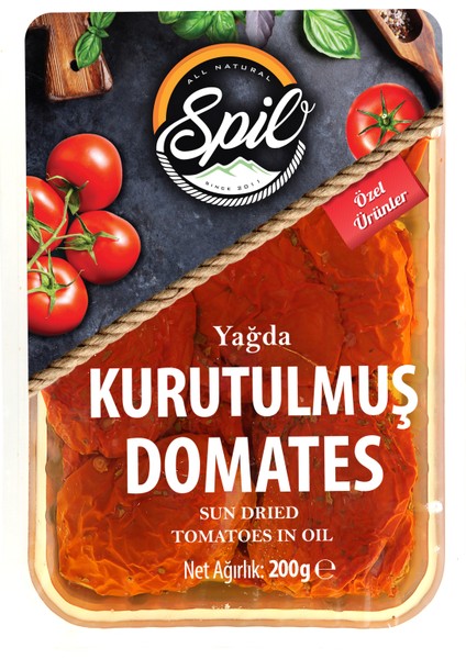 Güneşte Kurutulmuş Marine Kuru Domates 200 gr x 6 Adet