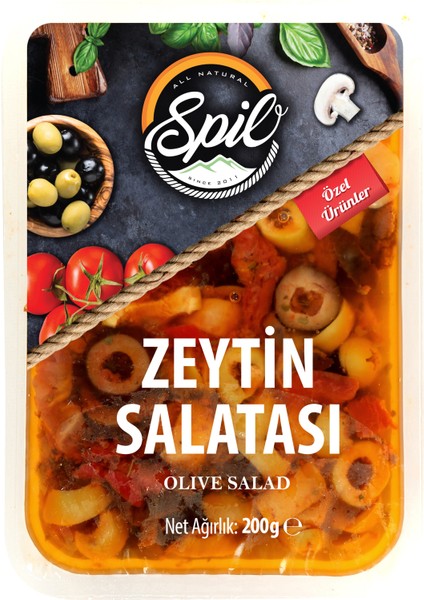 Mantarlı Zeytin Salatası 200 gr x 6 Adet