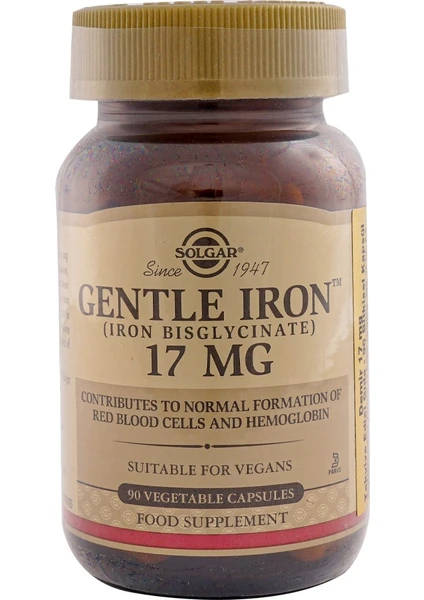 Gentle Iron 17 Mg 90 Kapsül