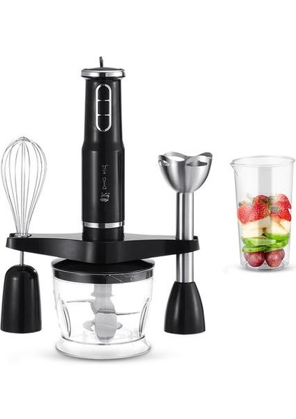 Elektrikli Gıda Işlemci Mikser Çok Işlevli Mutfak Ayrılabilir El Blender (Yurt Dışından)